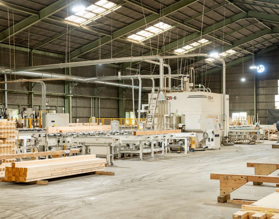 プレカット工場写真